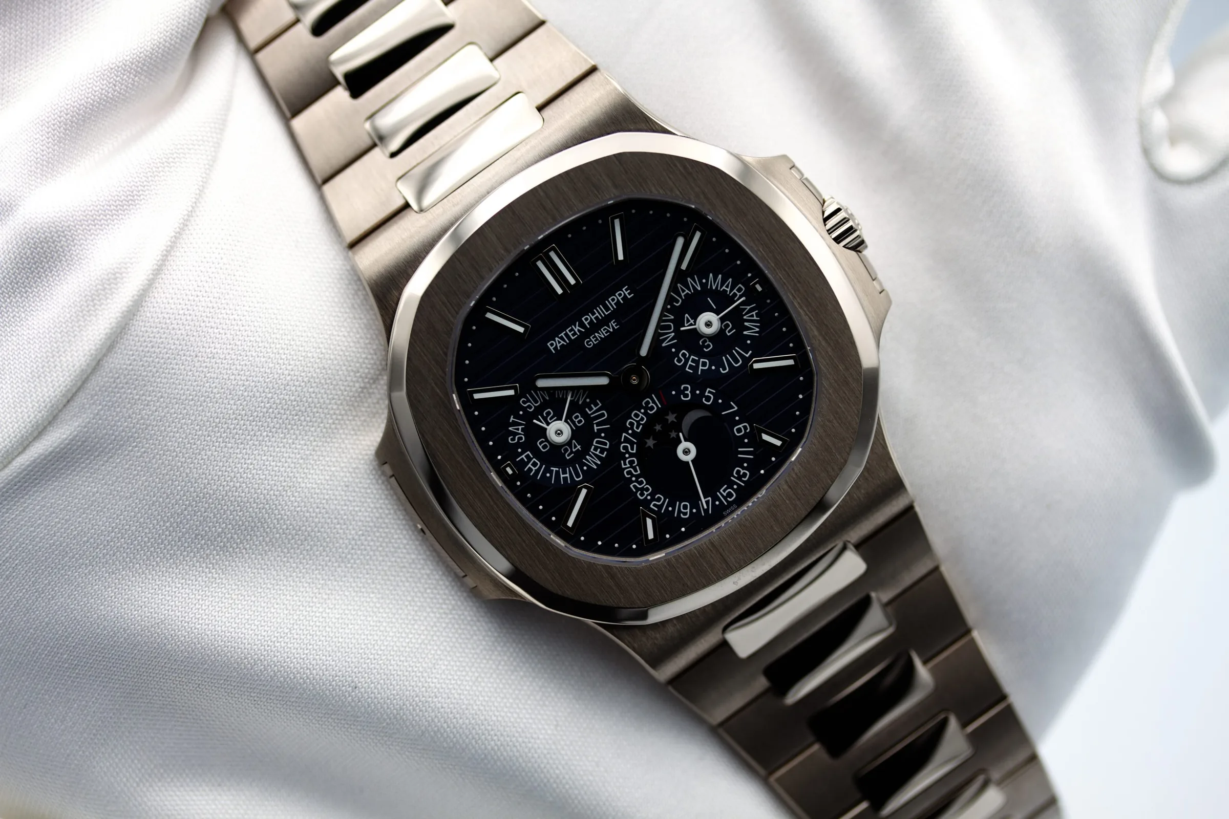 Patek Philippe Nautilus am Handgelenk